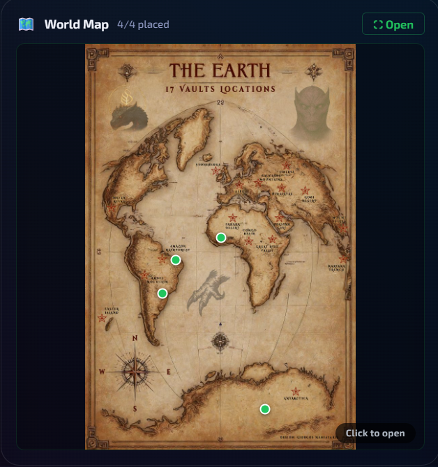 World Map — drag-and-drop locations onto a custom atlas inside the codex